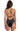 Costume da Bagno Intero NERO Strass Pin-Up Stars