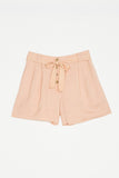 Shorts in misto lino con cintura Twinset