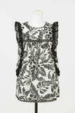 Top lungo con stampa e pizzo Twinset