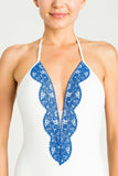 Costume intero con pizzo macramè Twinset