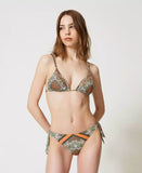 Triangolo da bagno e Slip a scelta con stampa foulard  Twinset