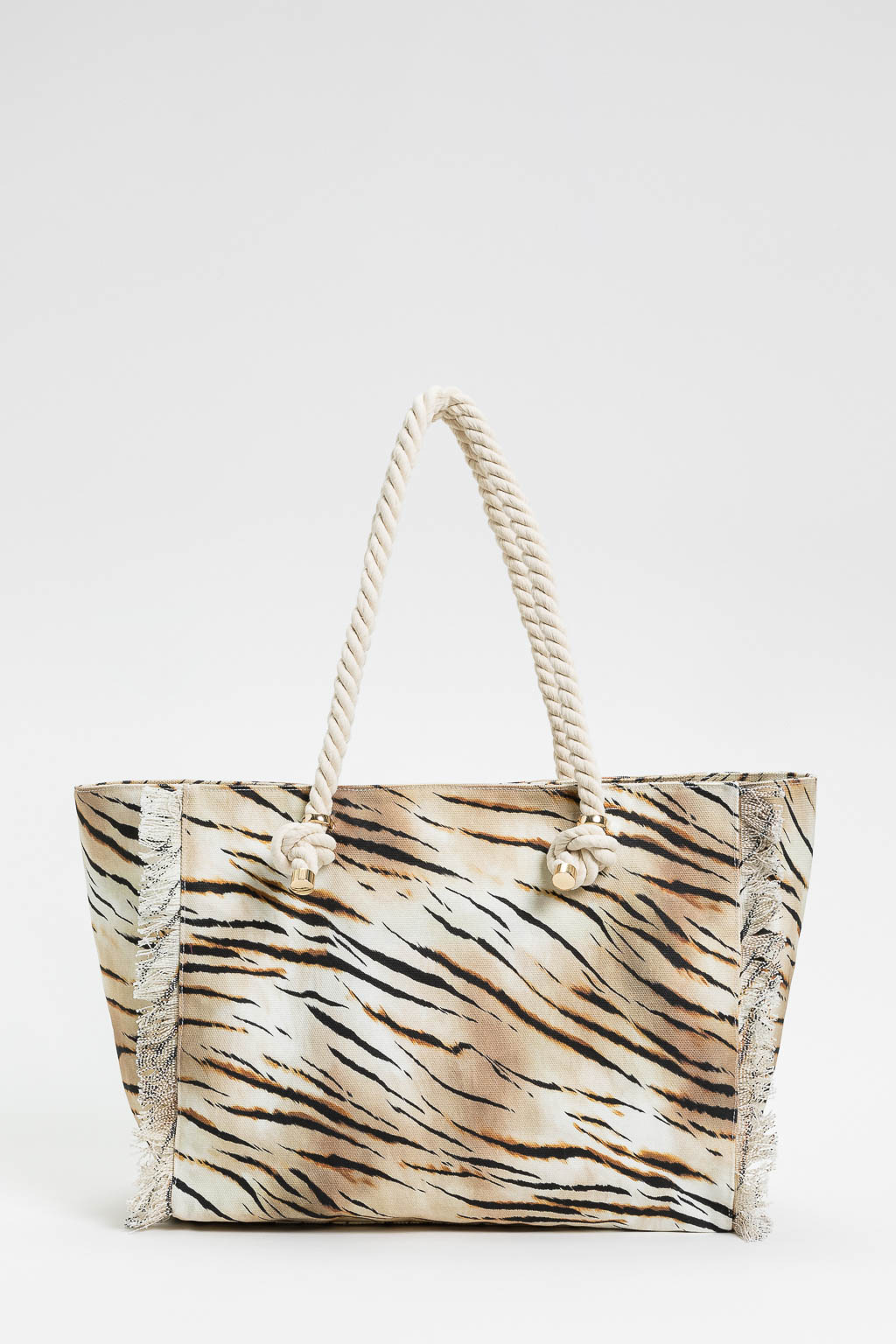 Borsa shopping in canvas stampato Twinset