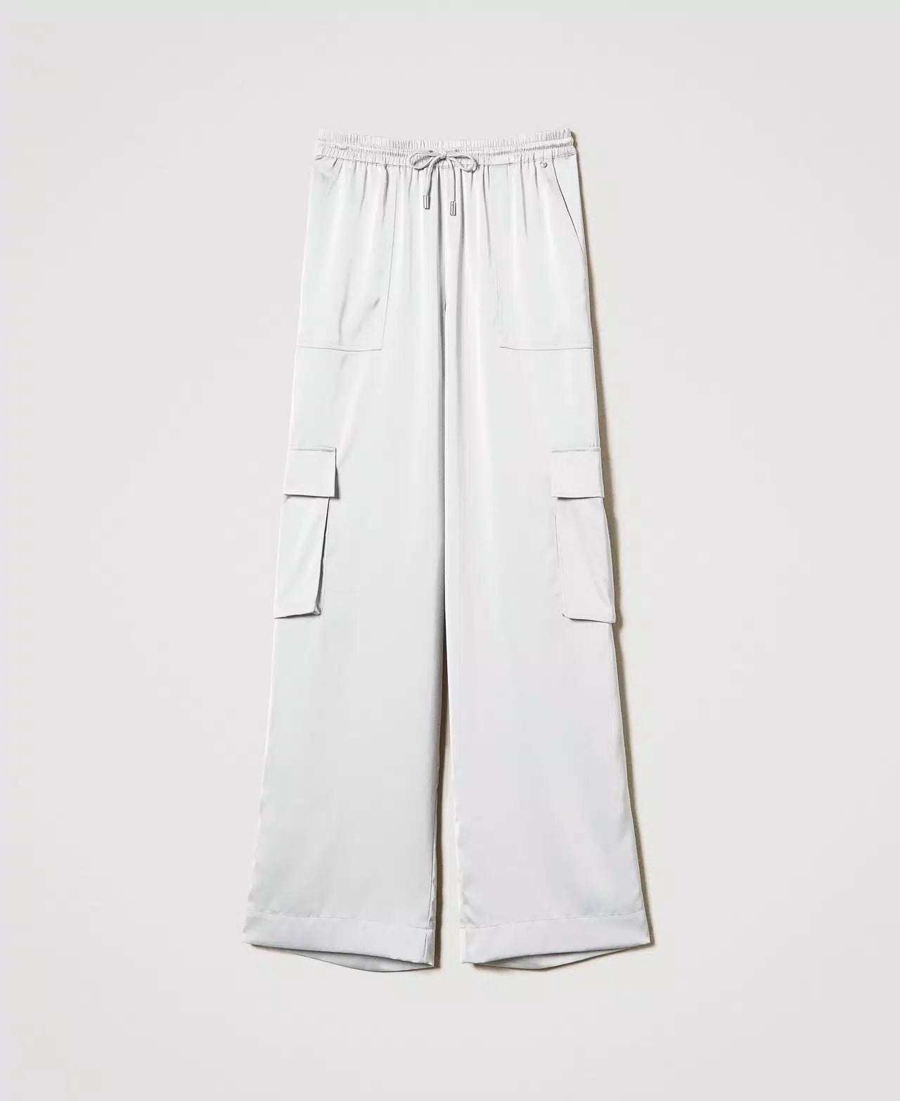 Pantaloni cargo in raso TWINSET