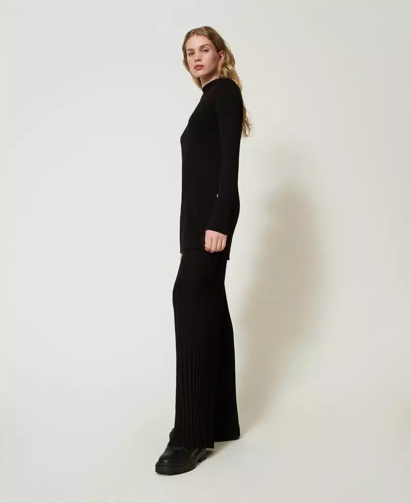 Pantaloni in maglia plissé TWINSET