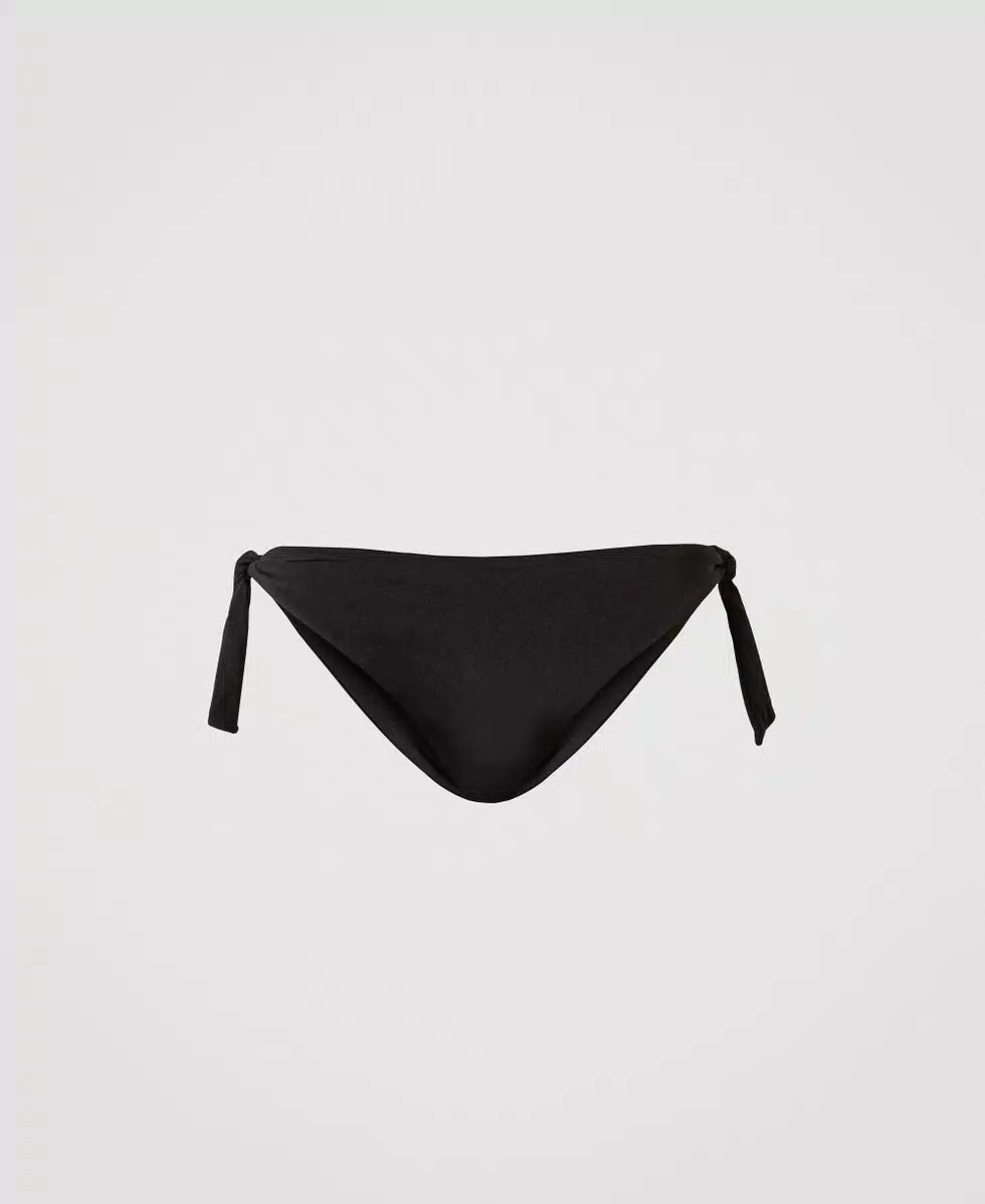 Tanga da bagno con fiocchi NERO TWINSET