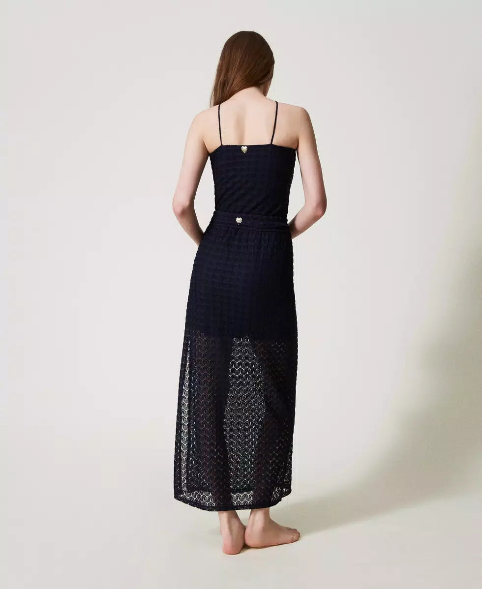 Gonna longuette in crochet Twinset