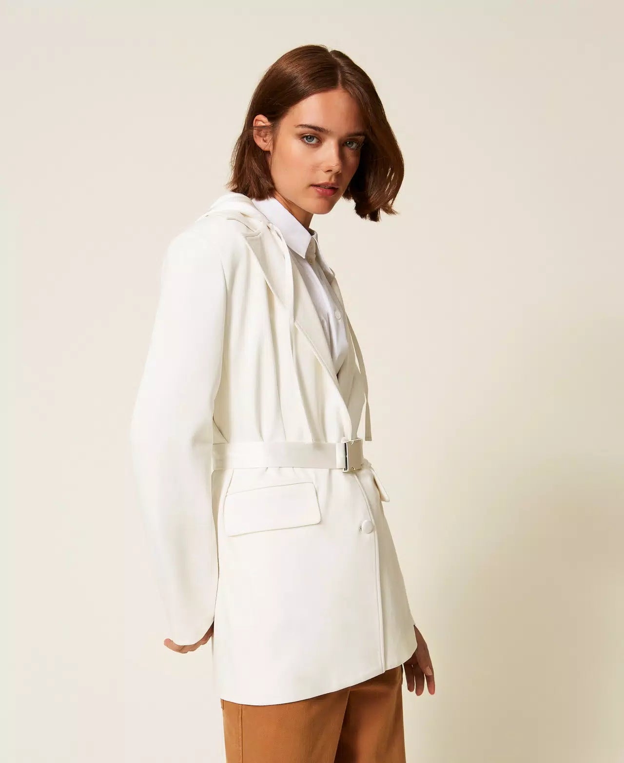 Giacca blazer con bottoni décor Twinset