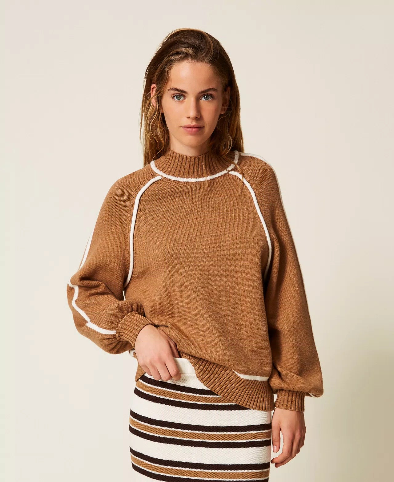 Maglia con profili a contrasto TWINSET