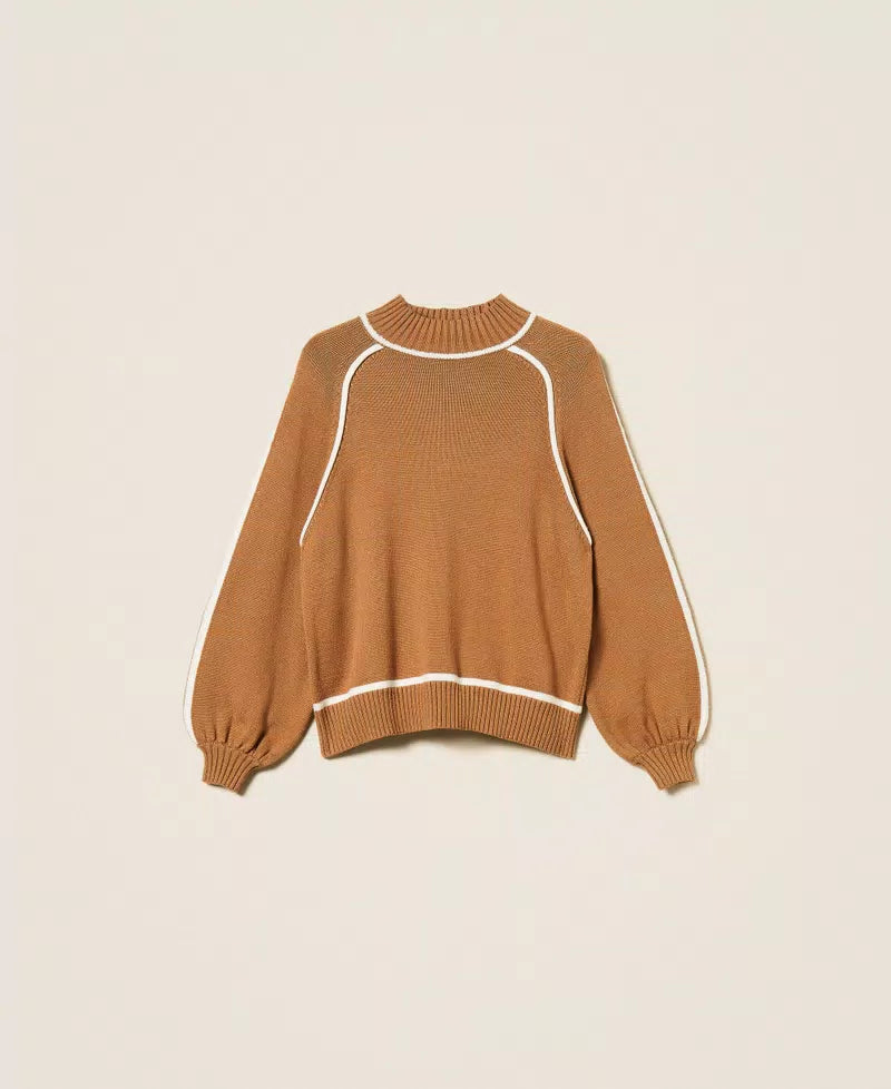 Maglia con profili a contrasto TWINSET