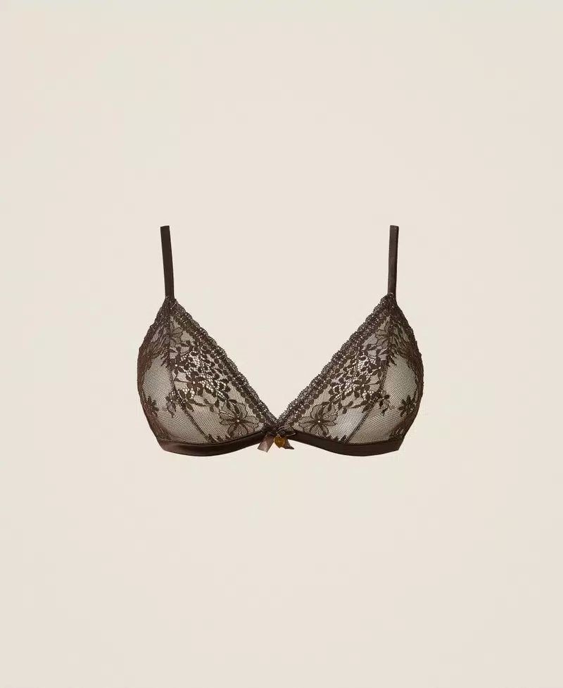 Reggiseno a triangolo in pizzo Twinset