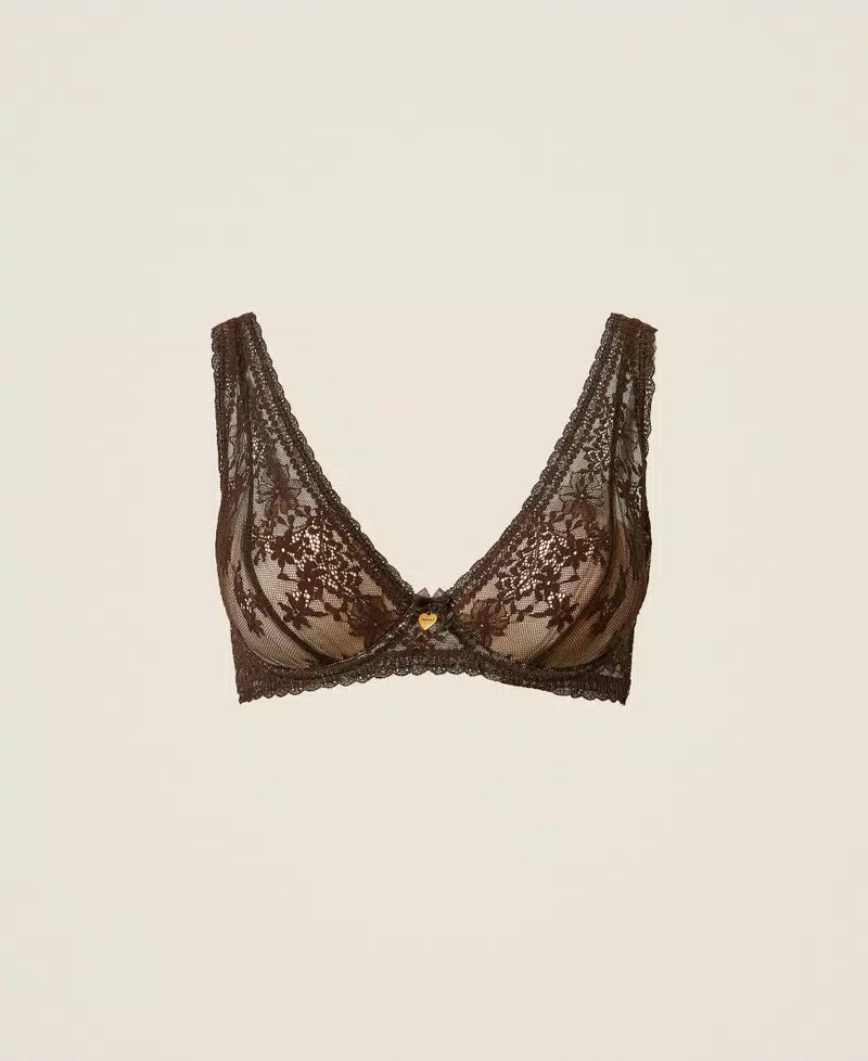 Reggiseno bralette in pizzo Twinset