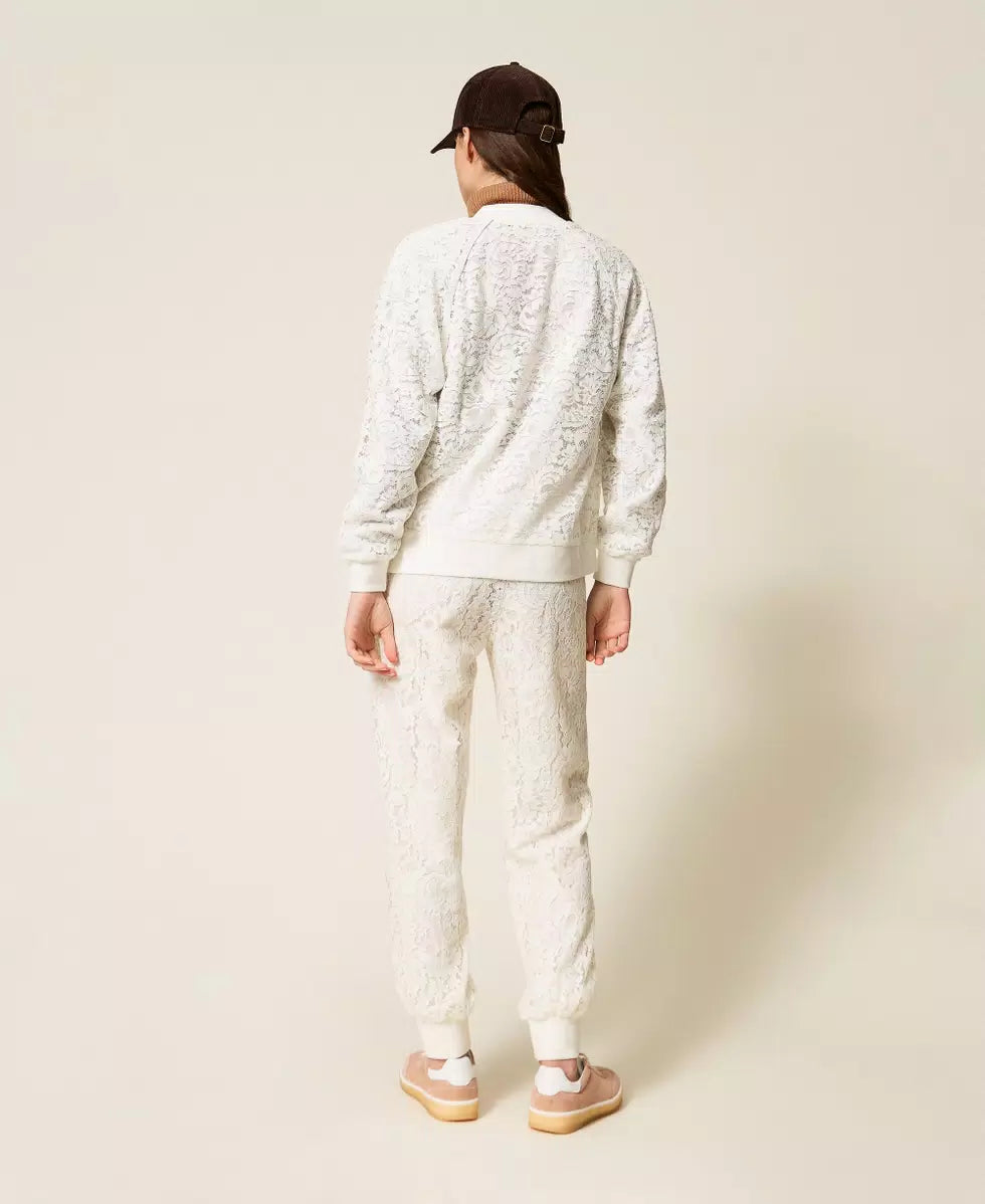 Pantaloni joggers in pizzo TWINSET