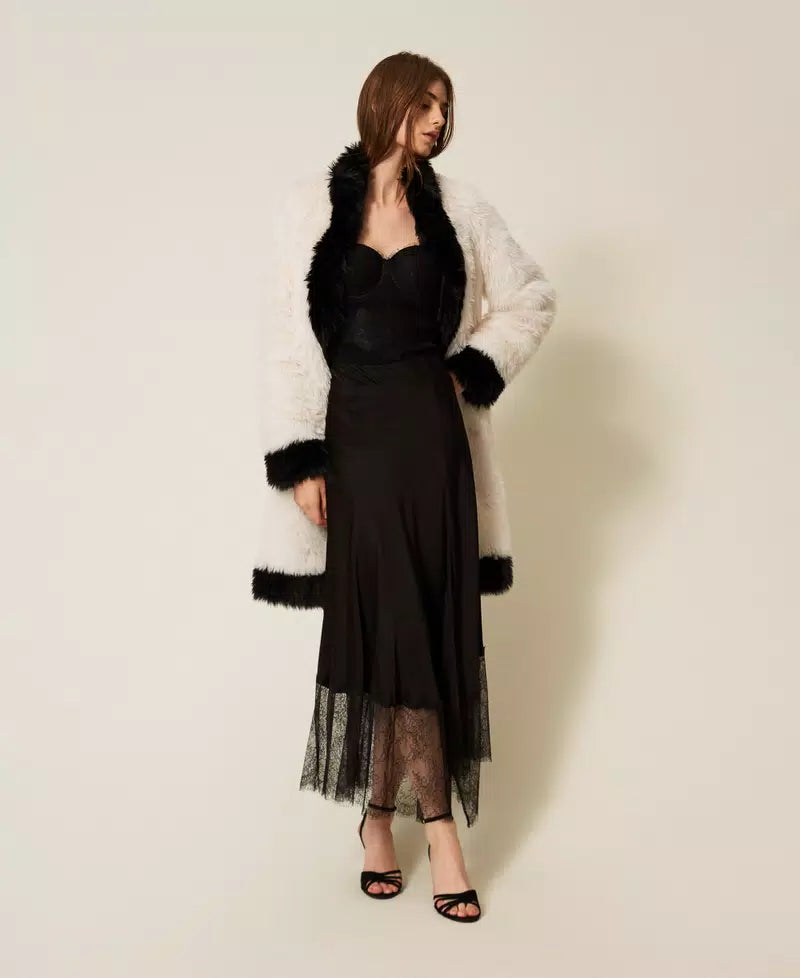 Top bustier in maglia con pizzo Aggiungi alla lista dei desideri Twinset