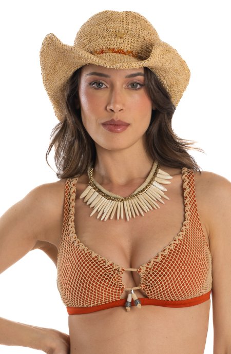 Cappello Rafia Pin-Up Stars