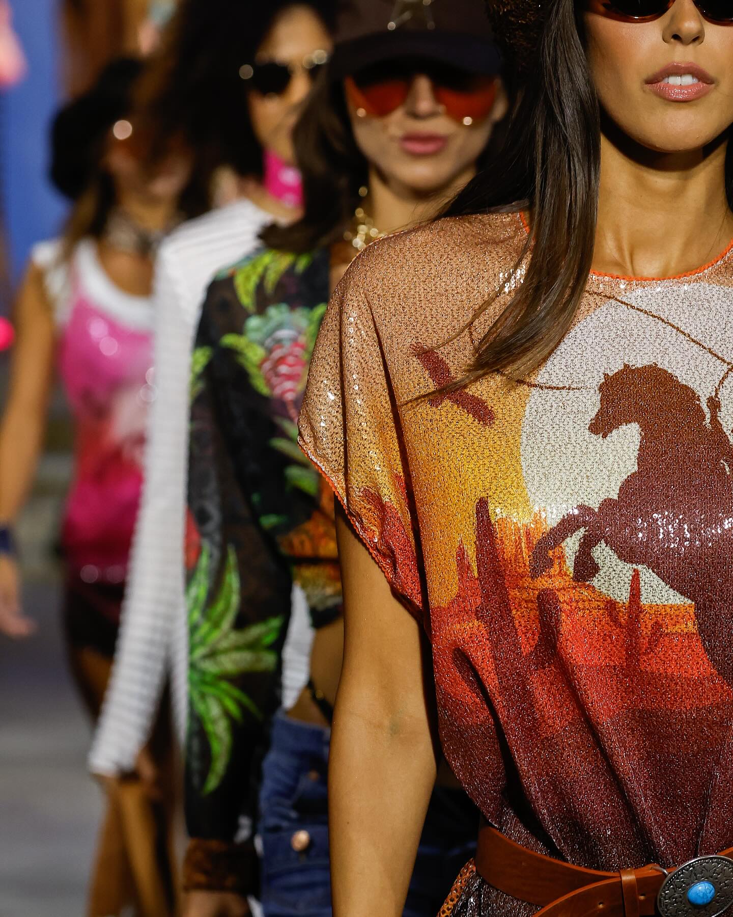 Abito T-Shirt Paillettes Far West PIN-UP STARS