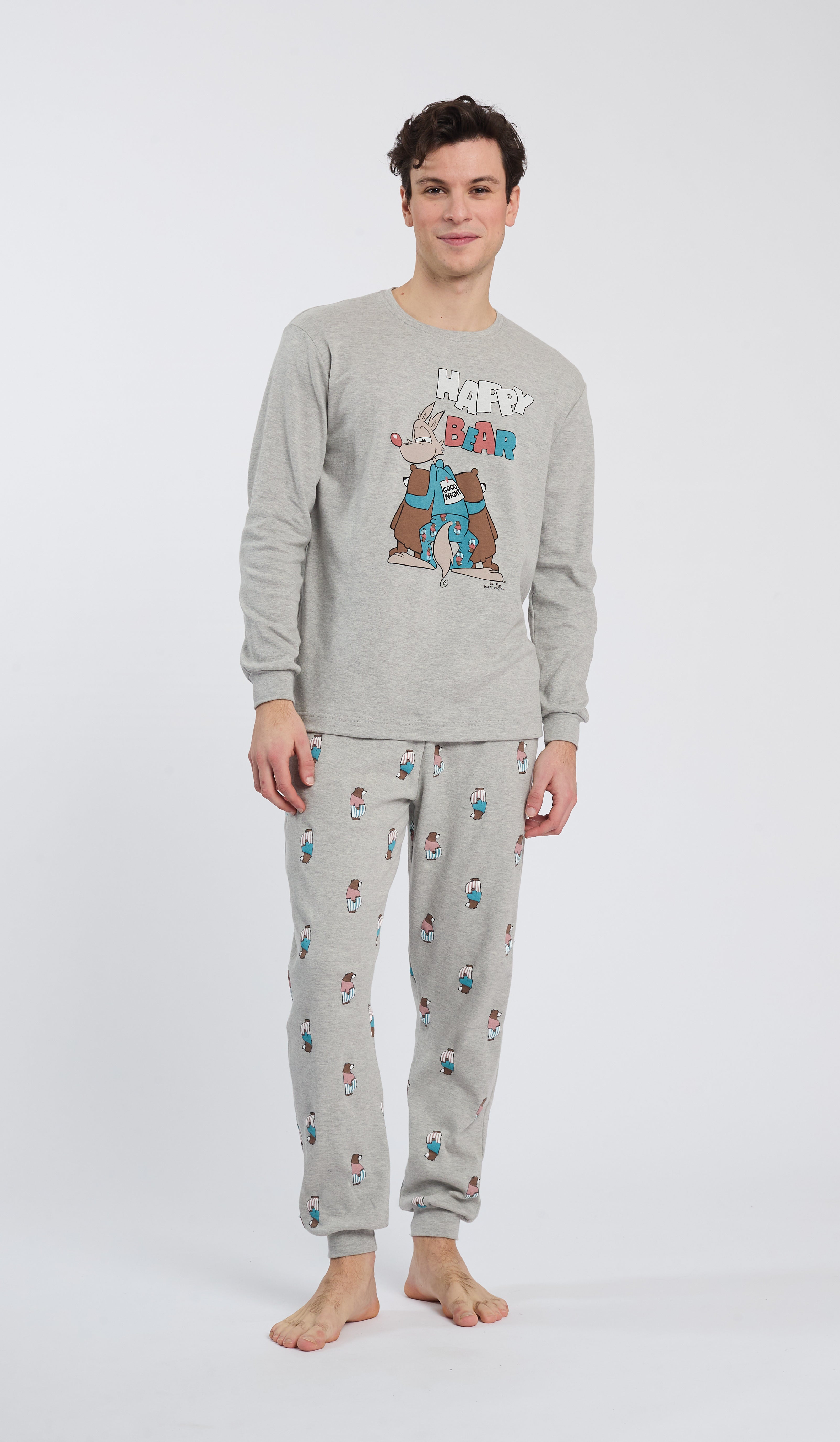 Pigiama Uomo GIROCOLLO EDIZIONE "HAPPY BEAR" Happy People