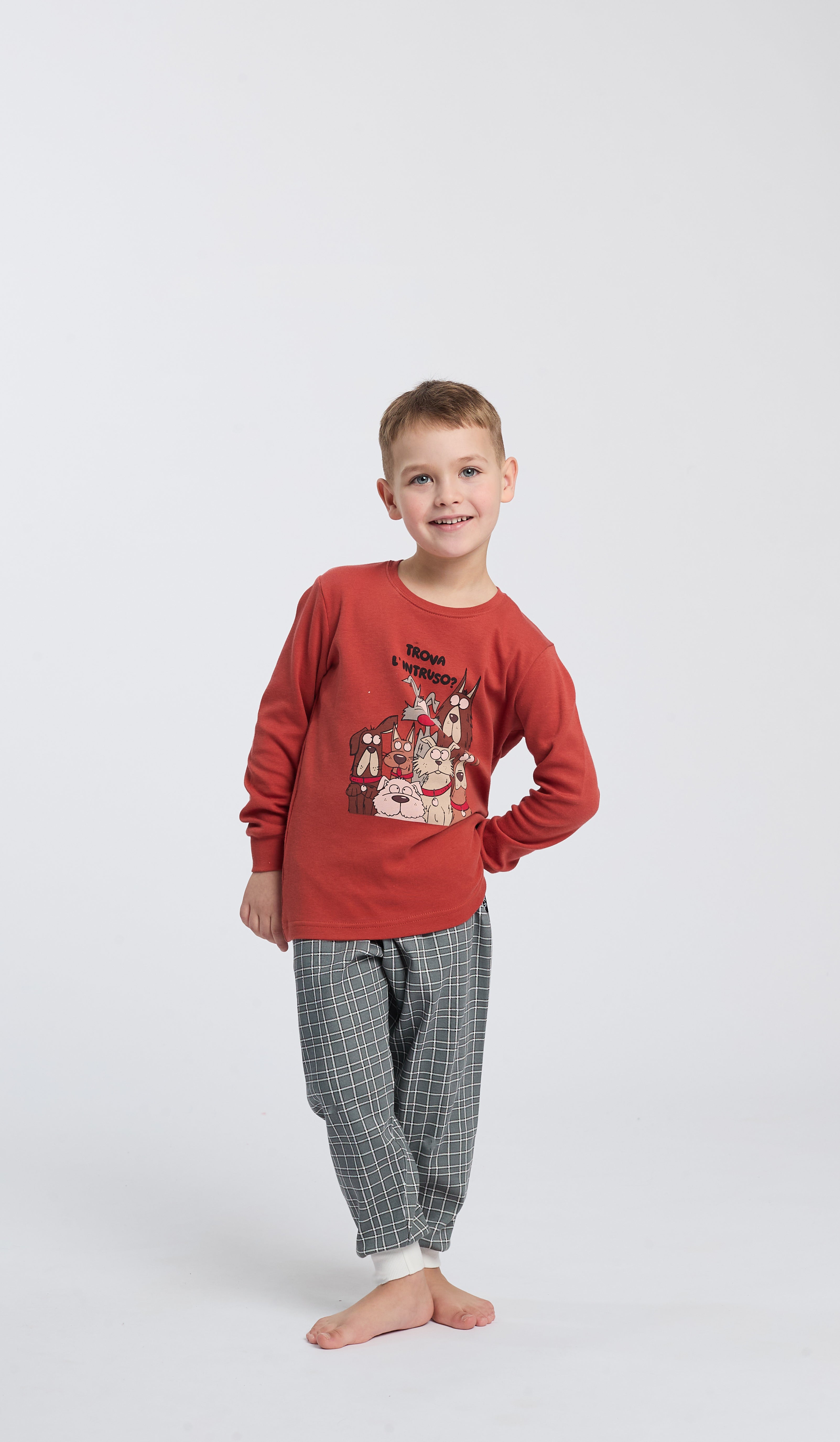 Pigiama Bimbo GIROCOLLO EDIZIONE "TROVA L'INTRUSO" Happy People