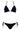 Bikini Triangolo con Dettagli Gold Ring e Slip Brasiliana MISS BIKINI