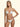Bikini Donna F**K Triangolo con Slip Regolabile Bianco Effek