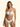 Bikini Donna F**K Fascia a V con Ferretto e Slip Americano Fisso BIANCA Effek