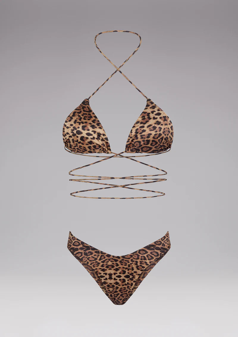 BIKINI TRIANGOLO E SLIP AMERICANO FISSO SPOTTED EFFEK