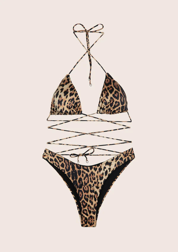 BIKINI TRIANGOLO E SLIP AMERICANO FISSO SPOTTED EFFEK