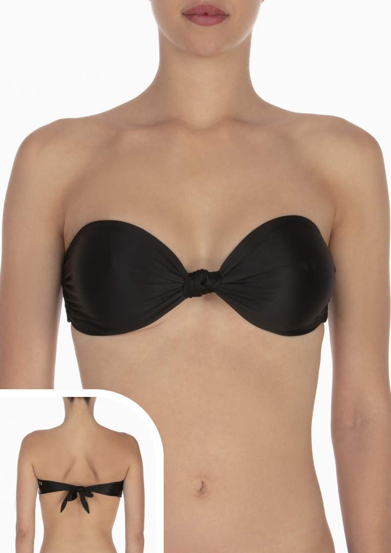 BIKINI REGGISENO FASCIA  MADE UP E SLIP NERO EFFEK