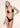 Bikini Donna F**K Triangolo con Slip Americano Fisso Nero EFFEK