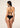 Bikini Donna F**K Top con Slip Regolabile Nero Effek