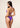 Bikini Donna F**K Triangolo con Slip Regolabile Viola Effek