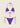 Bikini Donna F**K Triangolo con Slip Regolabile Viola Effek