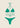 Bikini Donna F**K Triangolo con Slip Americano Fisso VERDE EFFEK