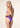 Bikini Donna F**K Triangolo con Slip Americano Fisso Viola EFFEK