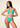 Bikini Donna F**K Triangolo con Slip Americano Fisso AZZURRO EFFEK