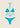 Bikini Donna F**K Triangolo con Slip Americano Fisso AZZURRO EFFEK