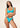 Bikini Donna F**K Reggiseno con Ferretto e Slip Americano Fisso AZZURRO EFFEK
