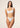 Bikini Donna F**K Reggiseno con Ferretto e Slip Americano Fisso Bianco EFFEK