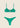 Bikini Donna F**K Top con Ferretto e Slip Americano Fisso VERDE Effek