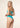 Bikini Donna F**K Fascia a V con Ferretto e Slip Americano Fisso AZZURRO Effek