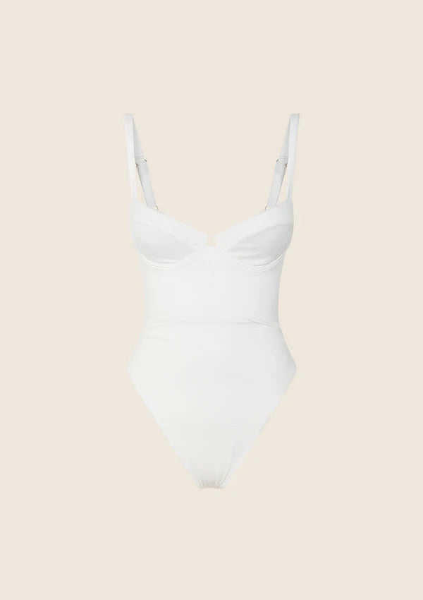 Monokini Donna con Ferretto F**K Bianco  EFFEK