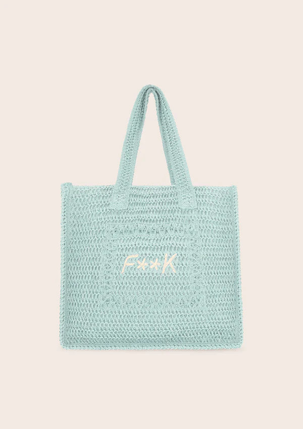 Tote Summer Bag Donna F**K Verde ACQUAMARINA EFFEK