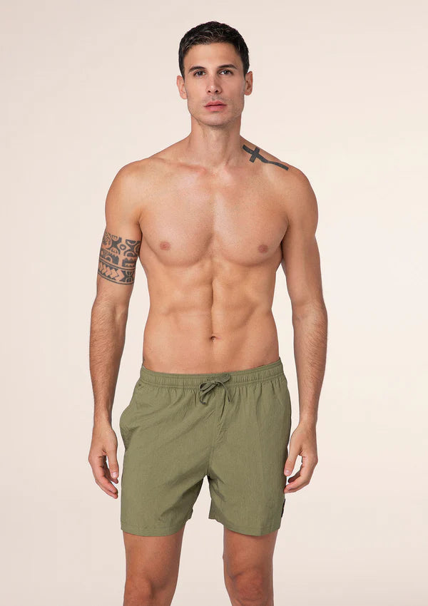 Shorts Uomo VERDE MILITARE F**K  Effek