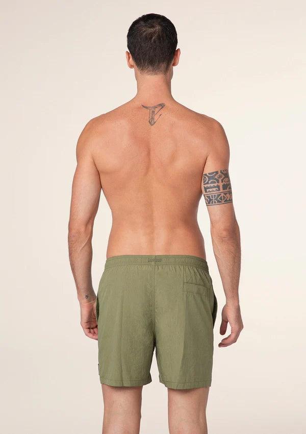 Shorts Uomo VERDE MILITARE F**K  Effek