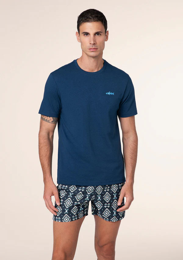 T-Shirt Uomo F**K BLU uomo