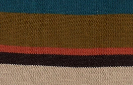 Calze corte donna cotone marrone righe multicolor Gallo