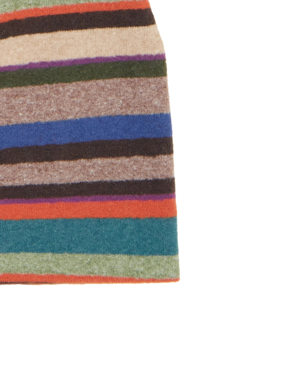 Calotta bambino pile beige righe multicolor Gallo