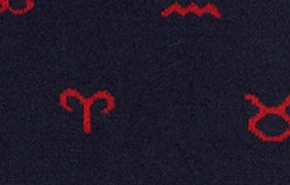 Calze lunghe uomo cotone verde fantasia segni zodiacali Gallo