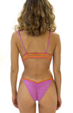 BIKINI BRASSIERE SOTTOSENO PASSAMANERIA SLIP SMALL TINTA UNITA POISSON D'AMOUR
