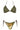 Bikini Triangolo Tropical con Paillettes e Ricami e Slip Brasile MISS BIKINI