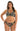 Bikini Balconcino Ferretto E SLIP FIOCCHI REVERSIBILE STAMPA Safari E TINTA UNITA NERO Curvy Pin-Up Stars
